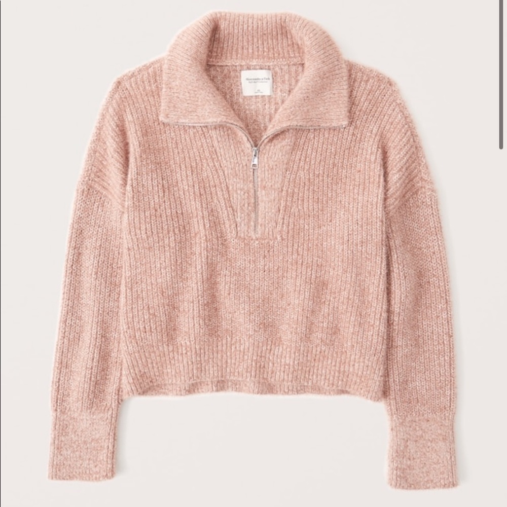 Blush Pink Chenille Pullover- Abercrombie